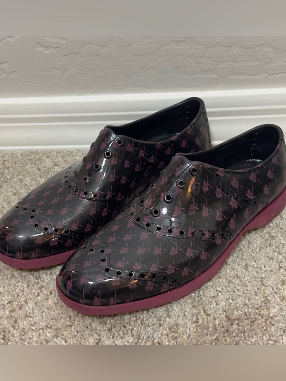 Biion Star Wars Darth Vader Golf Shoes Slip On Oxford Spikeless Women 10 Men 8